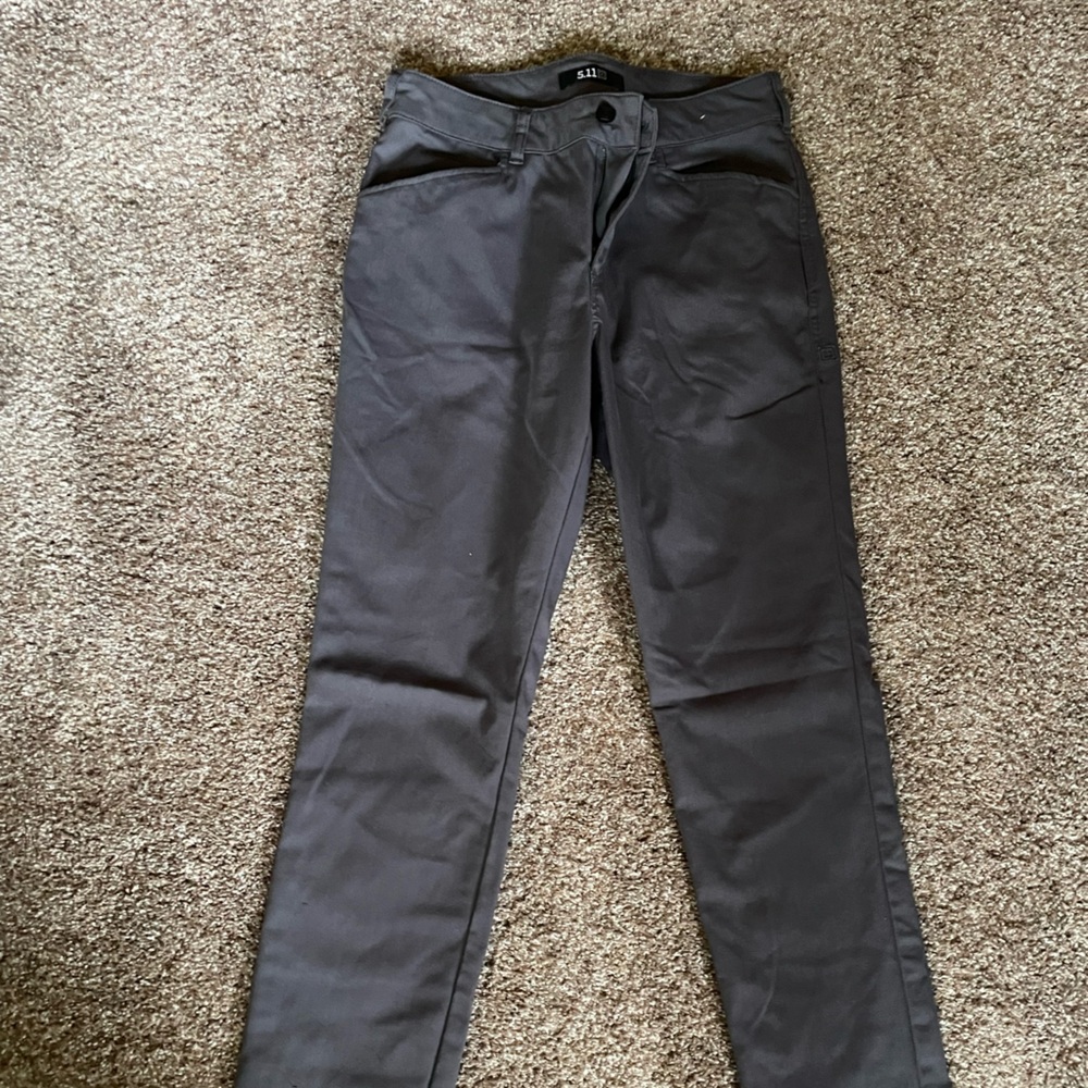 5.11 Tactical Black Chinos Straight Leg Cotton Blend